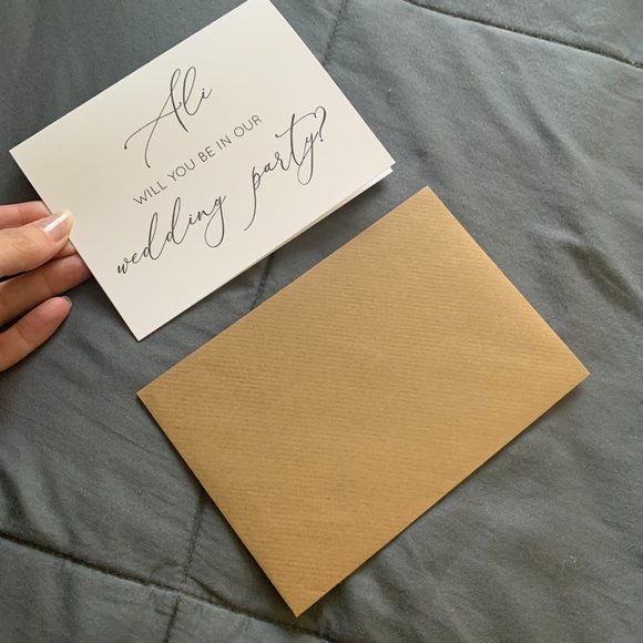 Personalized Name Ali | Bridesmaid Proposal Card - Picture 4 of 6